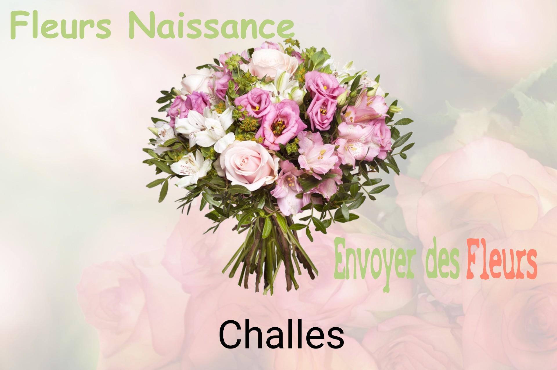 Bouquet de fleurs de naissance livré à Challes